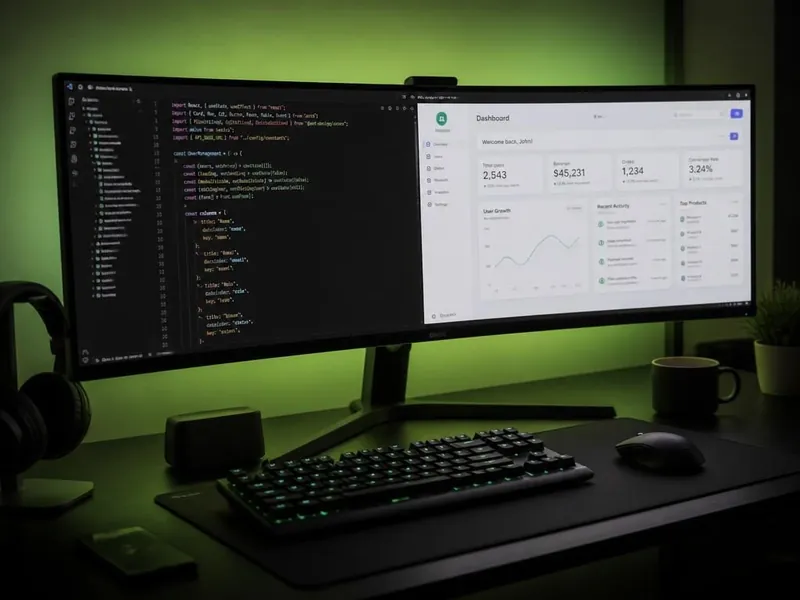 Full-stack development with dashboard
